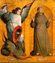24.Juan de Flandes - Saint Michael and Francis 1505-09