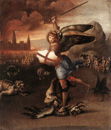 28.Raffaello Sanzio - Szt Mihály és a sárkány 1505