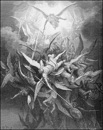64.Gustave Dore, A lázadó angyalok bukása